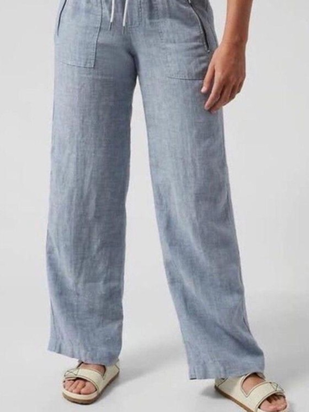 Athleta wide leg linen